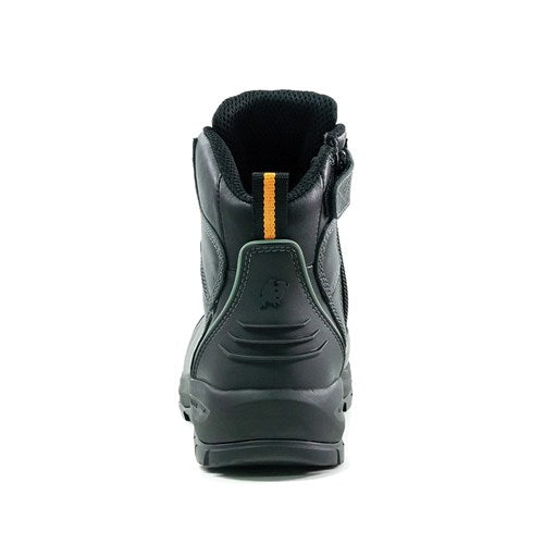 XT ZIP SIDE LACE UP SAFETY BOOT BLACK