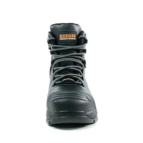 XT ZIP SIDE LACE UP SAFETY BOOT BLACK